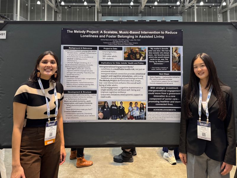 GSA Annual Scientific Meeting — Gemma Wang and Lena Thompson presenting