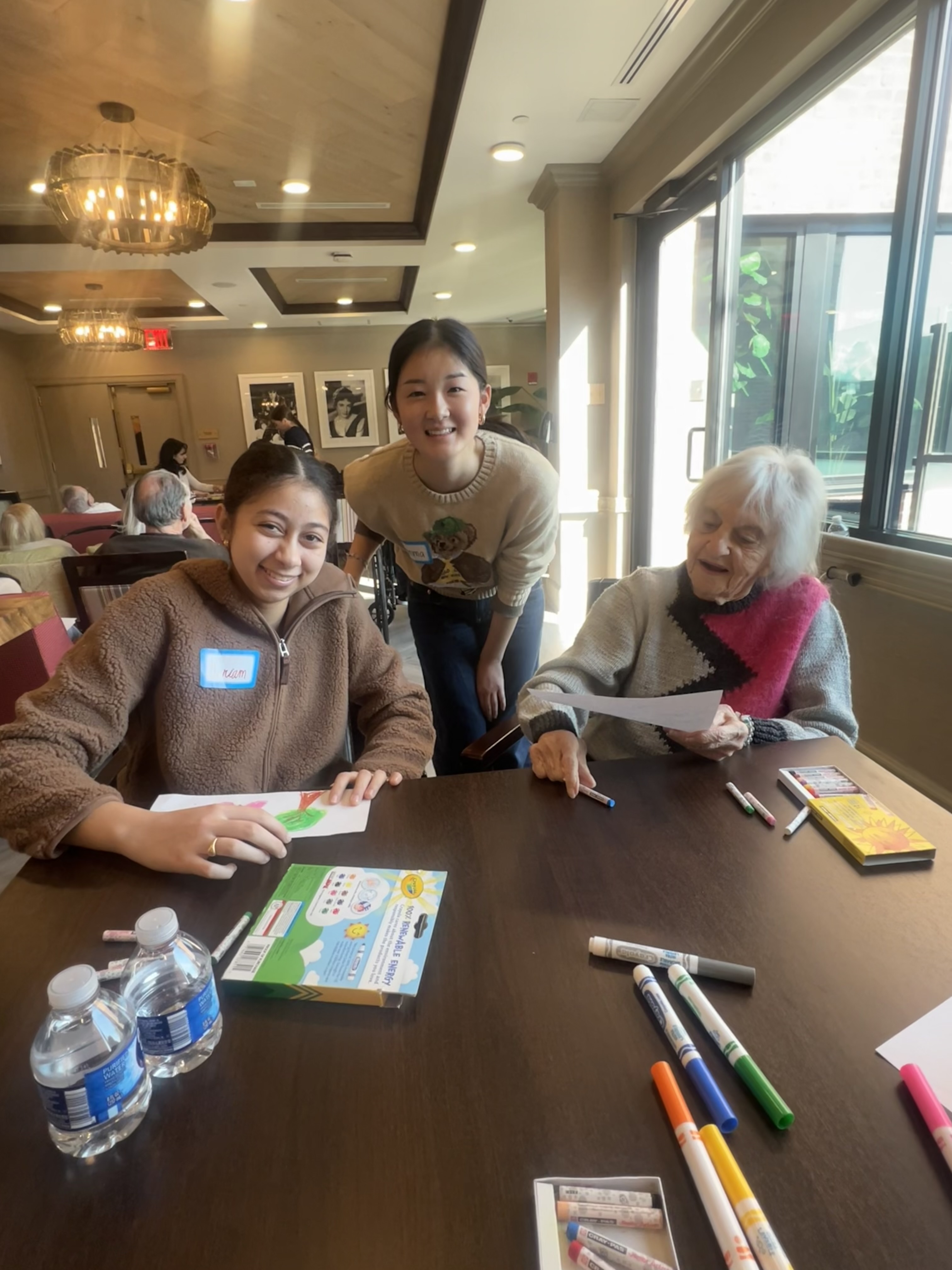 Melody Project session — students and seniors connecting